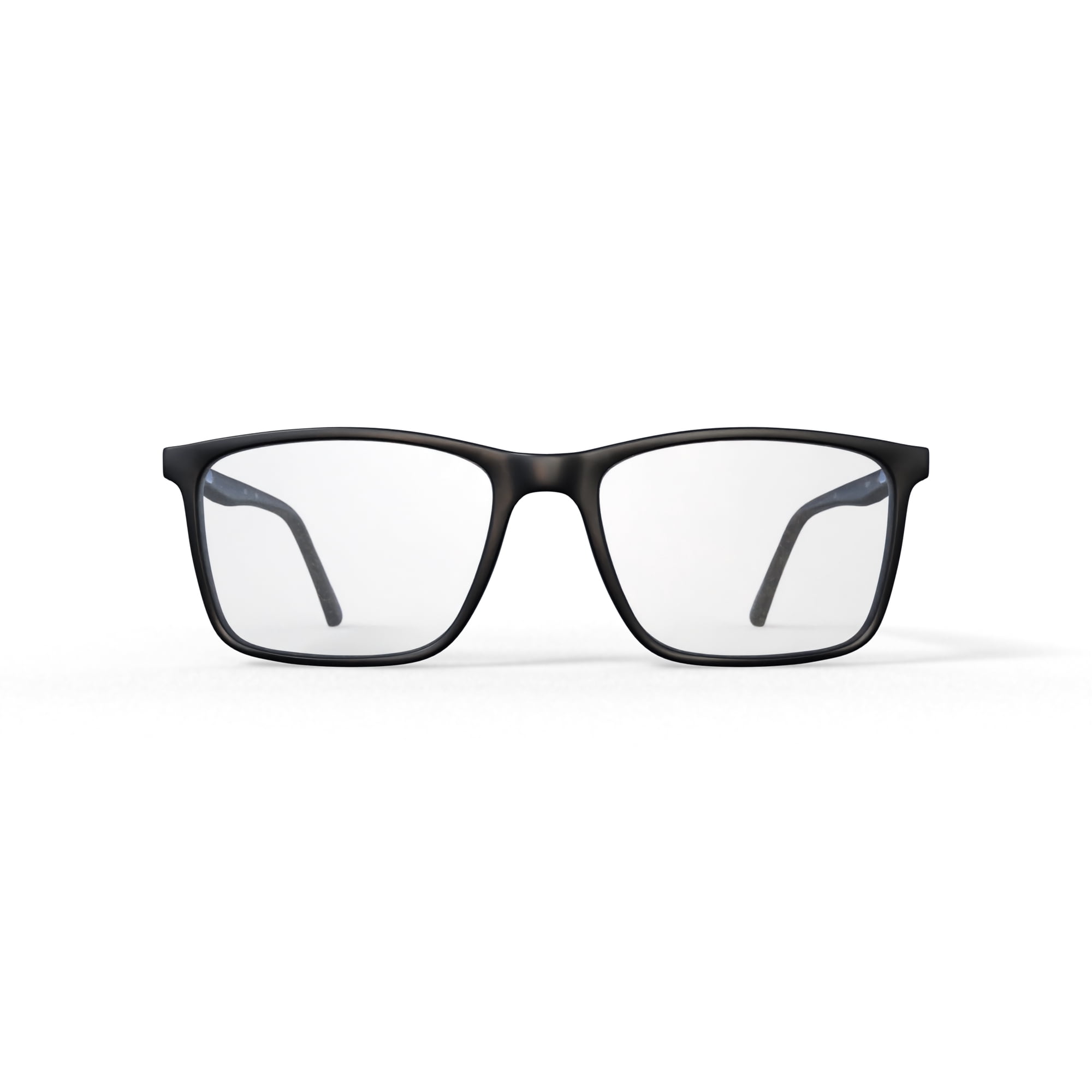 Mens Kenneth Rx'ble Eyeglasses with Case, Black