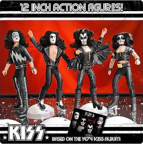 Set of all 4 KISS 12 Inch Action Figures Dressed To Kill Re-Issue Series 