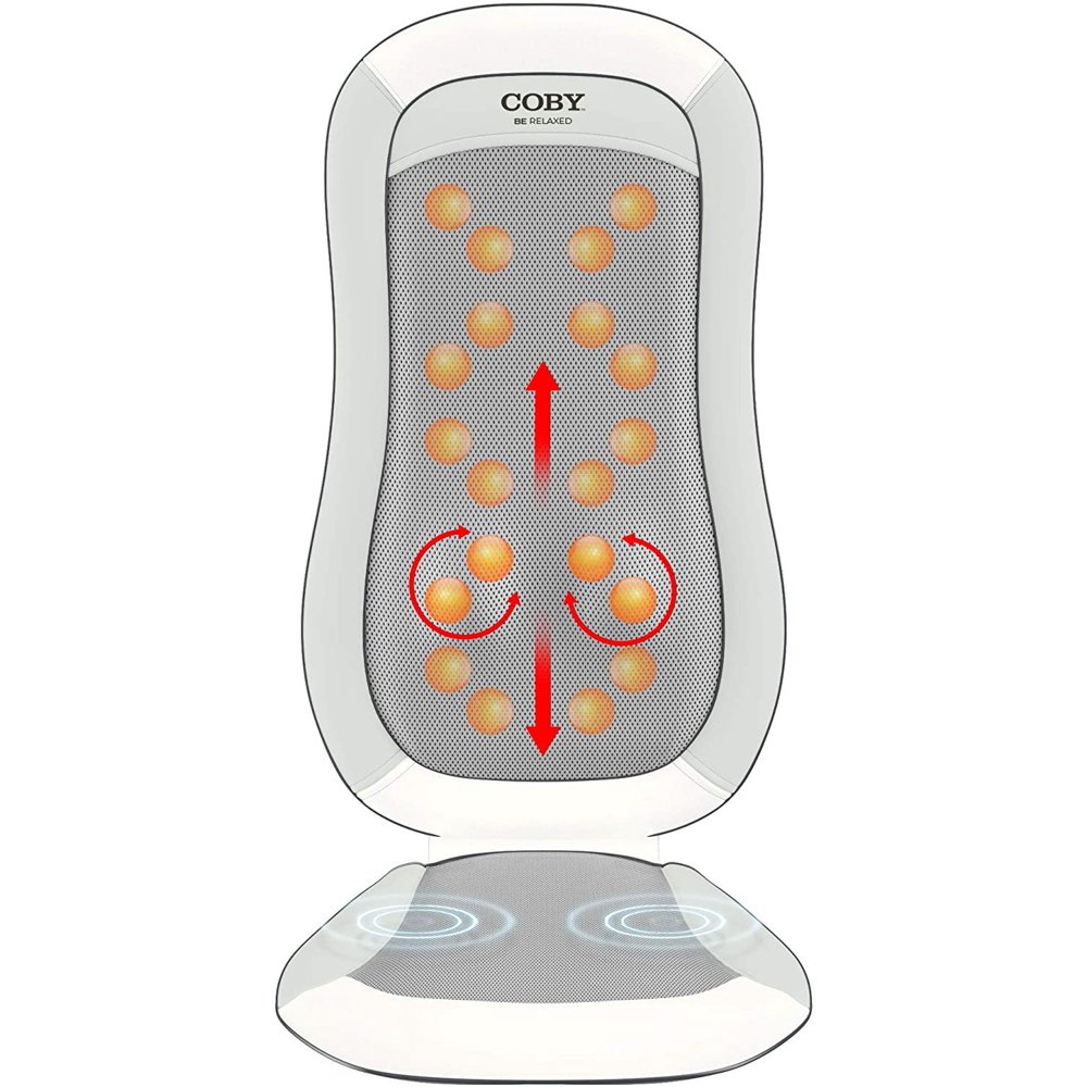 Coby Shiatsu Massage Cushion with Heat Deep Tissue Kneading