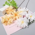 thumbnail image 5 of Visland 4PCS Artificial Dahlia Flowers, Silk Flowers Bouquets for Wedding Home Party Office Tables Decoration, Fake Flower with Stems, 5 of 6