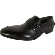 Robert Wayne Mens Tristian Slip On Loafer Shoes, Black, US 9