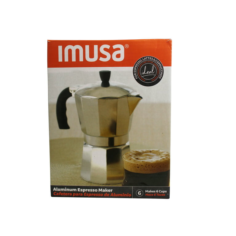 IMUSA 6 Cup Aluminum Espresso Stove top Coffee maker – BESTSMART OUTLET