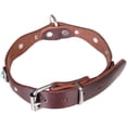 thumbnail image 3 of Uds. (L) Collar de perro de cuero genuino de lujo hecho a mano, onda Vintage, 3 of 5