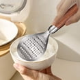 thumbnail image 1 of Vrorvz 316 Stainless Steel Rice Spoon with Wooden Handle Ergonomic Design for Easy Grip Versatile for Serving Rice Soups Stews Dishwasher Safe Kitchenware Accessory, 1 of 7