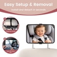 thumbnail image 7 of Baby Car Mirror with Premium Matte Finish for Rear Facing Infant with Wide Crystal Clear View, Shatterproof, Safety and stable, Crash Tested and Certified, 7 of 7