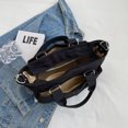 thumbnail image 3 of Bolso Hobo informal para mujer, bolso elegante con correa ajustable, bolso de viaje (negro), 3 of 9