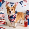 thumbnail image 2 of Patriotic 4th of July Dog Bandana, American Flag Dog Bandanas Triangle Bibs Scarf for Medium and Small Dogs, 2 of 6