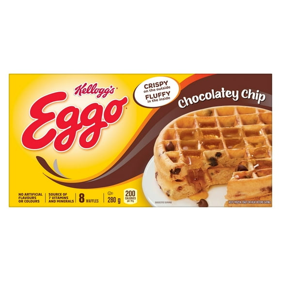 Gaufres EGGO* Brisures chocolatées, 280g (8 gaufres) 280 g, 8 gaufres