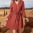 thumbnail image 2 of TBWYF Women's Button Midi Dress, Short Sleeve Shirt Dress 2XL, 2 of 6