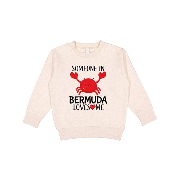 Inktastic Someone in Bermuda Loves Me Toddler Sweatshirt