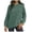 Green, variant on Women's Sweaters Comfort Oversized Cut Full Vertical Rib Roll Neck Raglan Seam Long Sleeve,Sizes S-4XL