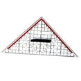 thumbnail image 3 of Herramienta de medición de regla triangular, herramienta de geometría matemática portátil de 25cm, transportador de ángulo triangular multiusos,, 3 of 9