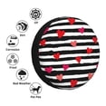 thumbnail image 4 of Naloa Hearts And Lines1 PVC Leather Spare Tire Wheel Cover for Car Truck SUV Camper Trailer Universal Fit many size14 inch, 4 of 6