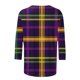 thumbnail image 5 of TaTaai Carnival Women's Casual Print Round Neck 3/4 Sleeve T-Shirt Loose Top Gift, 5 of 5