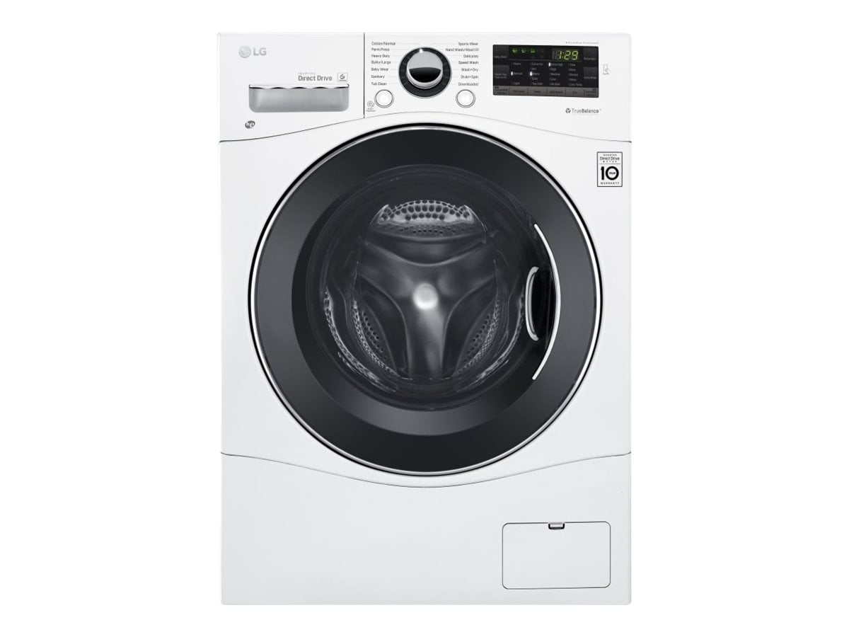 LG WM3488HW Washer/dryer freestanding width 24 in depth 25.2