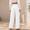 thumbnail image 5 of YuXingFu Womens Cargo Pants Women Plus Size Loose Dress Pants - Pocket Casual White L, 5 of 7