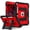 Black+Red, variant on Shockproof Case For iPad 7th 8th 9th Generation 10.2 inch Heavy Duty 3 Layer Protection Cover, with Built-in Stand & Shoulder Strap
