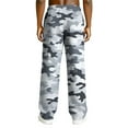 thumbnail image 6 of Men's Relaxed-Fit Camouflage Print Drawstring Straight-Leg Pants - Stretch Waist Casual Trousers for Outdoor, Casual, and Military-Inspired WearGray3XL, 6 of 8