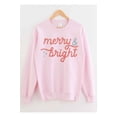 thumbnail image 4 of MERRY AND BRIGHT CHRISTMAS GRAPHIC SWEATSHIRT, 4 of 5