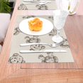on Light Background mat, heatresistant dining table mat, washable PVC
