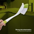 thumbnail image 3 of harmtty Pot Brush Dense Bristles Long Handle Spatula Brush Head Good Rebound Labor-saving Dish Washing Pan Brush Kitchen Gadget,Green, 3 of 8