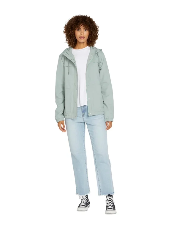 Juniors' Enemy Stone Windbreaker - Seaglass, M