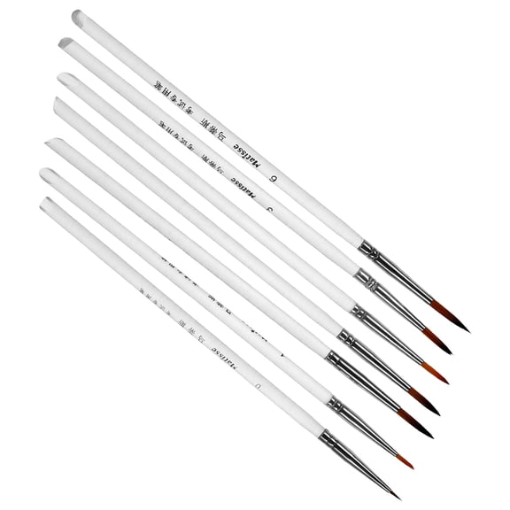 LABSERRON Miniature Detail Brush 11Pcs For Model Painting Nylon Plastic Tips Sizes 06 Art Supplies Tools