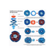 thumbnail image 2 of Beyblade Metal 6 Piezas Juguetes De Batalla Trompos, 2 of 4