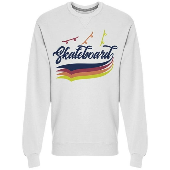 Colorful Skateboard Sweatshirt Men -Image by Shutterstock, Male 5X-Large