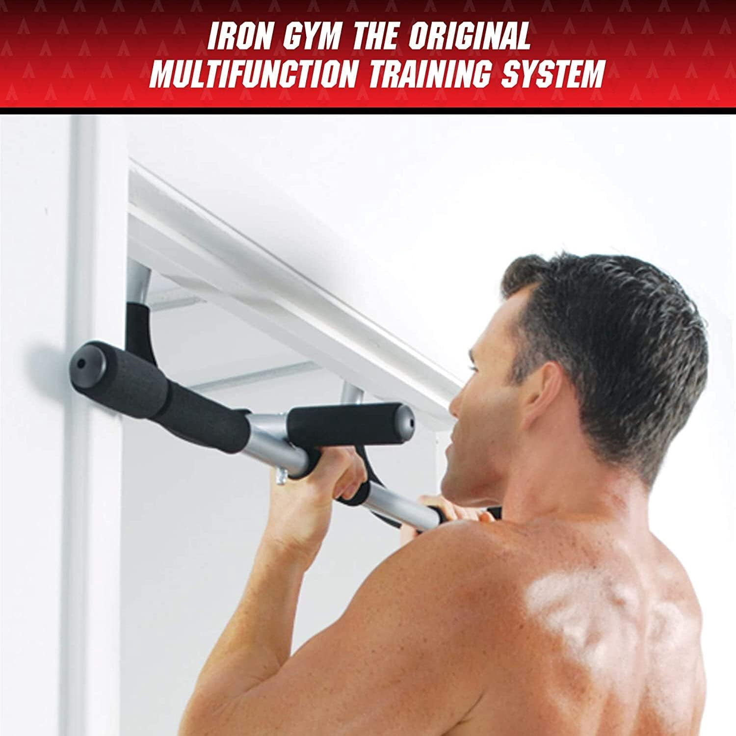 Pull-up bar - Full-body workout bar for door frames, adjustable and lockable width, screwless, portable horizontal pull-up bar for door frames, home fitness equipment: pull-up bar: sports and outdoor