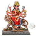 thumbnail image 4 of BangBangDa Durga for Car Decor - 4.1" H Small Durga on Tiger Statue for Vehicle Dashboard Hindu Goddess Father’s Day Mother’s Day Diwali Birthday Gifts for Indian People Altar Pooja Item, 4 of 10