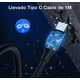 thumbnail image 5 of Cargador para Auto BLOOSOM 38W Rápida PD 20W y QC 3.0 18W con Cable Tipo C A C, 5 of 5