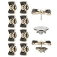 thumbnail image 1 of 10 Conjuntos de Botones de Perlas, Botones de Perlas de 11.5 mm Sin Coser, Broches Desmontables para Sombreros, Ropa, Abrigos (Blanco), 1 of 7