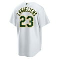 thumbnail image 3 of Men's Nike Shea Langeliers White Athletics Home Replica Jersey, 3 of 3