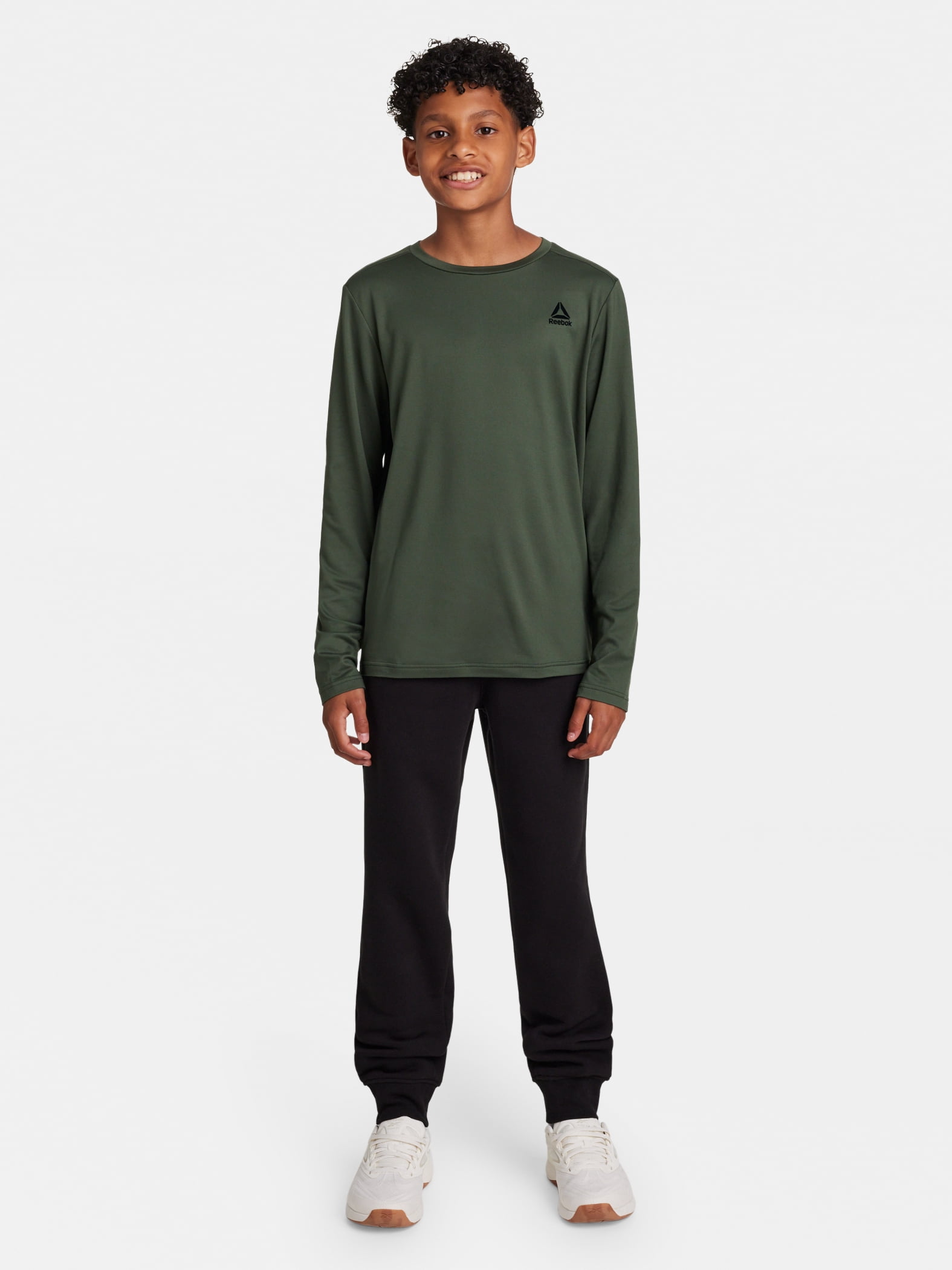Reebok Boy's Legacy Performance Long Sleeve Core T-Shirt, Sizes 4-18