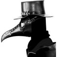 thumbnail image 1 of PU Leather Plague Doctor Mask, Halloween Costume Bird Death Mask, 1 of 5
