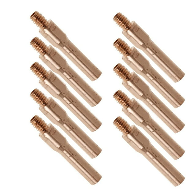 10 puntas de boquilla de rosca de contacto de 45 mm para soplete soldador con protección de gas /MIG 1.0mm Baoblaze Boquilla de contacto de soldadura