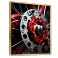 thumbnail image 2 of Designart "Patterns in Pedals" Bicycle Floater Framed Canvas Art Print, 2 of 7