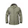 thumbnail image 3 of DLP Tactical Stalker Soft Shell Waterproof & Windproof Fleece Hooded Jacket (XXL, Green), 3 of 4