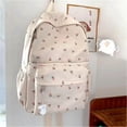 thumbnail image 4 of Fashion Floral Printed Backpack Waterproof All-match Zipper Bookbag for Student Girls, 4 of 5