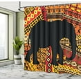 thumbnail image 5 of Ambesonne Animal Shower Curtain, Silhouette, 69"Wx84"L, Brown and Black, 5 of 5