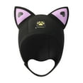 thumbnail image 1 of Gorro de natación Zulema Neopreno 3mm con capucha de buceo orejas de gato Negro, 1 of 8