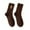Brown, variant on Women’s Stockings Combed Embroidered Letter Big C College Style Sports Socks White One Size
