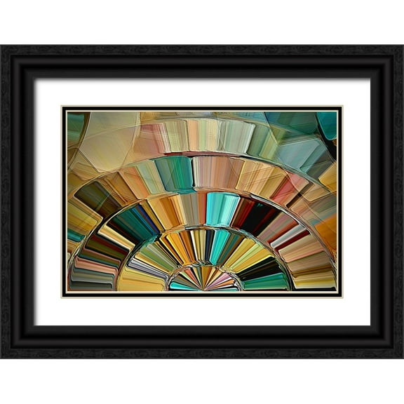 Manlove, David 14x11 Black Ornate Wood Framed with Double Matting Museum Art Print Titled - Southwestern Sunrise