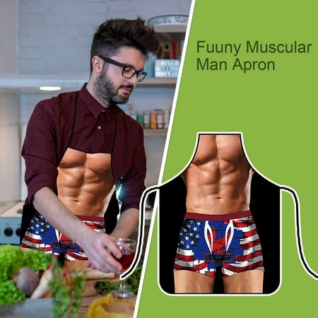 

MIARHB Funny Novelty Kitchen Cooking Party Apron For Men Women Gift