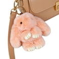 thumbnail image 6 of Bunny Lulu Keychain Plush, Handmade Soft Bunny Charms, Fluffy Plush Keychain for Bags & Backpacks, Cute Easter Bunny Keychain, Gifts for Women, 6 of 7