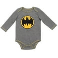 thumbnail image 4 of DC Comics Justice League Batman Superman The Flash Infant Baby Boys 3 Pack Bodysuits Newborn to Infant, 4 of 5