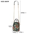 thumbnail image 2 of FORMRS Crossbody Bag for Women Quilted Travel Shoulder Cell Phone Purse with Chain Strap Handbag, Retro Christmas Poinsettia, 2 of 7