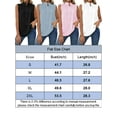 thumbnail image 2 of Gustave Women Summer Mock Neck Tank Tops Casual Ruffle Sleeveless Shirts Chiffon Button Up Blouses Loose Fit Dressy Tunic Tops "Pink, L", 2 of 6