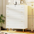 thumbnail image 2 of Cómoda de 5 Cajones – 44 Pulgadas de Alto – Madera con Textura Natural – Estilo Rústico – Estrecha – Dormitorio, Sala, Pasillo y Entrada, 2 of 6
